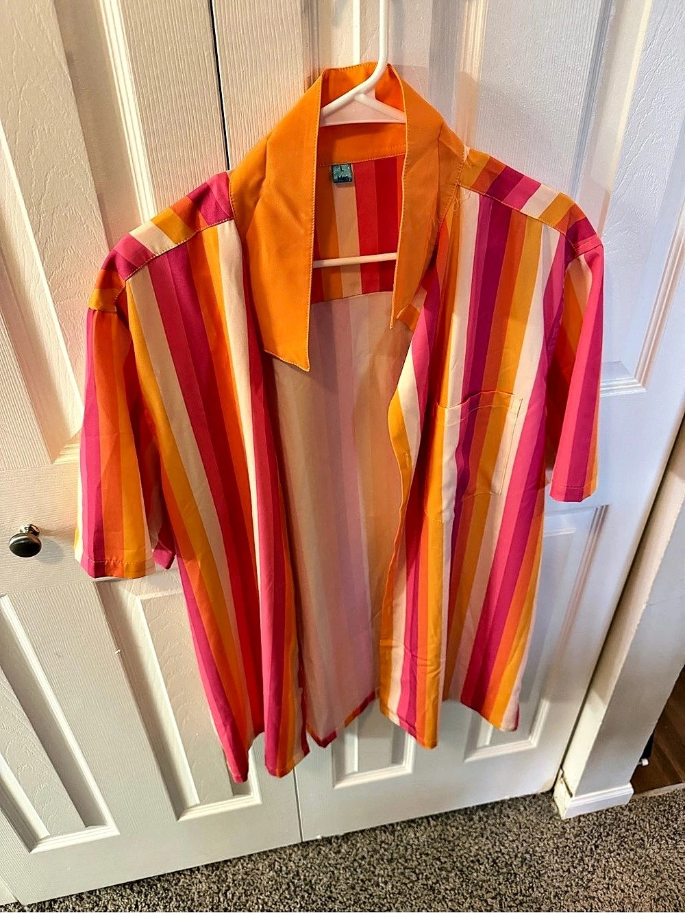 Lesbian pride flag bowling shirt